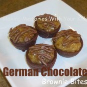 german chocolate brownie bites