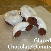 glazed chocolate donuts