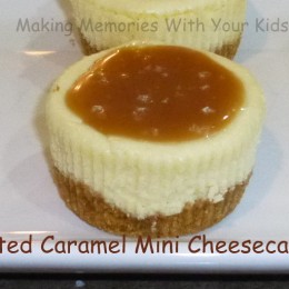 Salted Caramel Mini Cheesecake