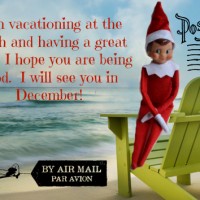 elf on the shelf postcard