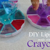DIY lipstick with crayons