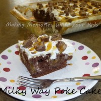 Milky Way Poke Cake