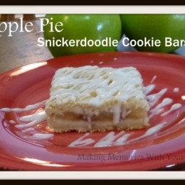 Apple Pie Snickerdoodle Cookie Bars