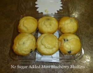 no sugar added mini blueberry muffins