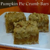 pumpkin pie crumb bars