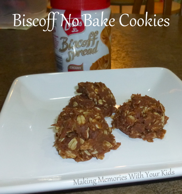 Biscoff No Bake Cookies - Making Memories With Your Kids