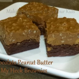 Chocolate Peanut Butter Oh My Heck Brownies