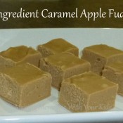 2 Ingredient Caramel Apple Fudge