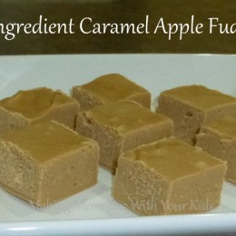 Two Ingredient Caramel Apple Fudge