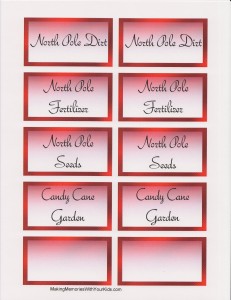 Candy Cane Garden Free Printables