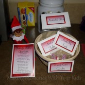 Candy Cane Garden deivered by our Elf on the Shelf