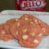Cherry White Chocolate Pudding Cookies