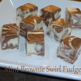 Mint Brownie Swirl Fudge
