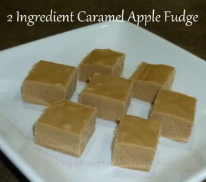 2 Ingredient Caramel Apple Fudge