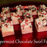 Peppermint Chocolate Swirl Fudge