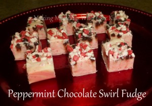 Peppermint Chocolate Swirl Fudge