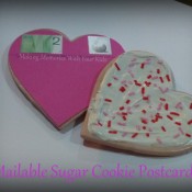 Mailable Sugar Cookie Postcards for Valentine's Day