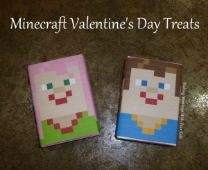 Minecraft Valentine's Day Candy Wrapper with Printable - Making ...