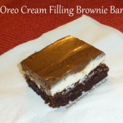 Oreo Cream Filling Brownie Bars