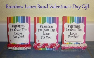 Rainbow Loom Band Valentine's Day Gift Idea