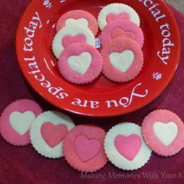 Two-Tone Heart Sugar Cookies