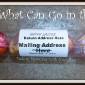 Mailable Easter Egg Tube