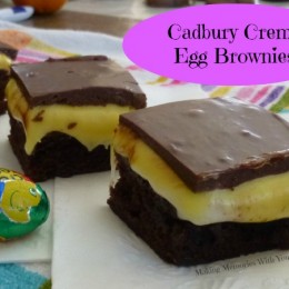 {Copycat} Cadbury Creme Egg Brownies