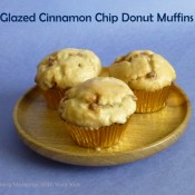 Glazed Cinnamon Chip Donut Muffins
