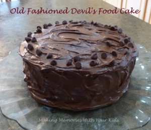 Old Fashioned Devil's Food Cake Recipe