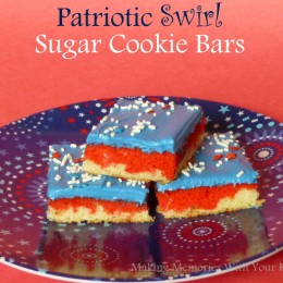 Patriotic Swirl Sugar Cookie Bars