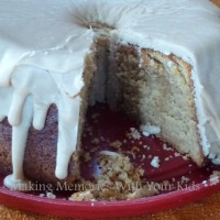 Brown Sugar Pound Cake with Caramel Frosting