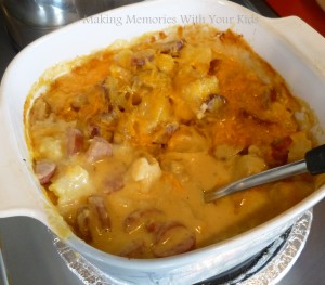 Cheese, Potato and Smoked Sausage Casserole