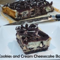 Cookies and Cream Cheesecake Bars