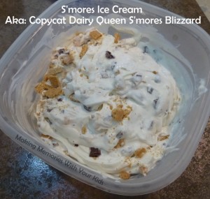 S'mores Ice Cream or Copycat Dairy Queen S'mores Blizzard