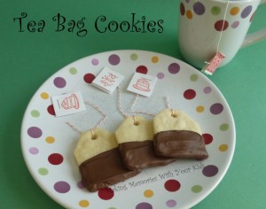 Tea Bag Cookies - Milk Chocolate Dipped Shortbread Cookies