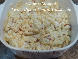 Cheesy Loaded Twice Baked Potato Casserole