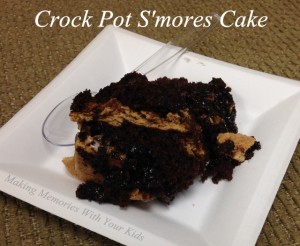 Crock Pot S'mores Cake - Slow Cooker