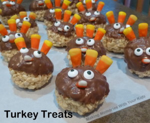 Turkey Treats for Thanksgiving - Fun food for kids