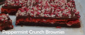 Peppermint Crunch Brownies with Andes Peppermint Crunch