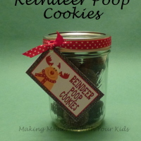 Reindeer Poop Cookies with Free Printable Tag