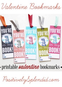 Free Printable Valentine's Day Bookmarks