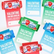 Fun Airhead Valentine Gift Idea with Free Printable