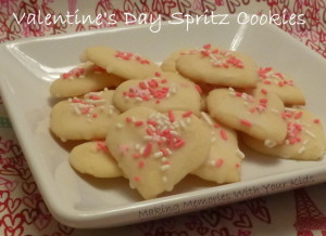 Valentine's Day Spritz Cookies