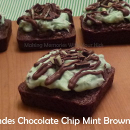 Andes Mint Chocolate Chip Brownies
