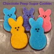 Chocolate Peep Sugar Cookies for Easter