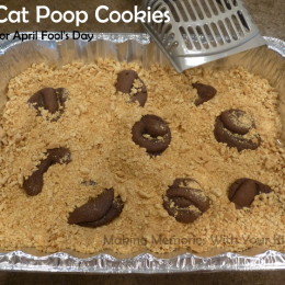 Cat Poop Cookies for April Fool’s Day