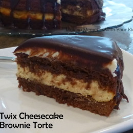 Twix Cheesecake Brownie Torte
