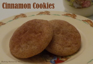 Soft and Chewy Cinnamon Cookies