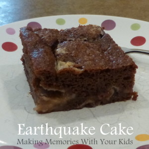 Earthquake Cake with CHocolate Chips and Toffee Bits