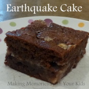 Earthquake Cake with CHocolate Chips and Toffee Bits